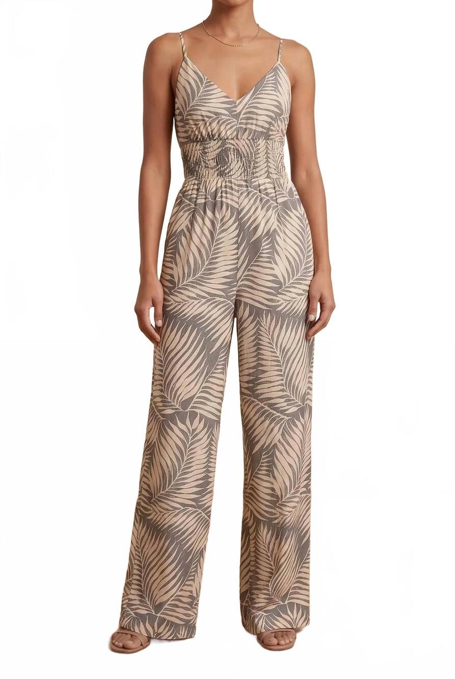 NEW KHUSH morena strappy jumpsuit in graphite